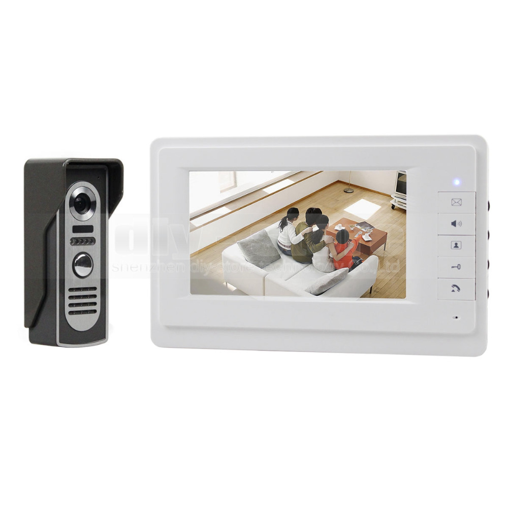 600TVLine IR Camera 7 inch TFT Color LCD Display Video Door Phone Intercom Doorbell Night Vision