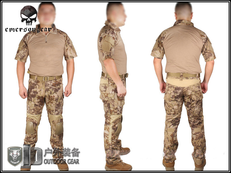 Airsoft EMERSON Navy Seals Combat Set Summer Edition Knee Pad short sleeve EM6926 HLD