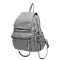 2016 New Soft Leather Backpack Women Trendy Fashion Rivet Ornament Travel Bag Occident Style Flap Magnetic