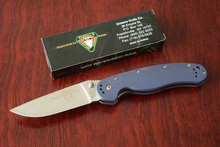 La gota alta calidad OEM Ontario RAT18868 verde táctico plegable cuchillos de bolsillo que acampa cuchillo G10 manejar herramientas manos