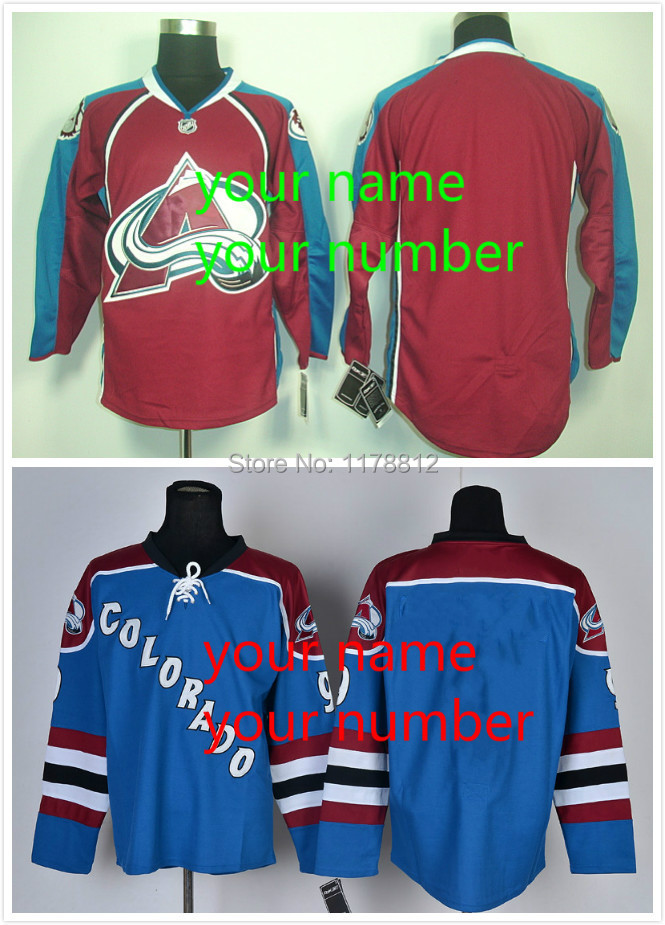 Personalized colorado avalanche jersey With Your Name And Your Number custom avalanche hockey Embroidery Logos