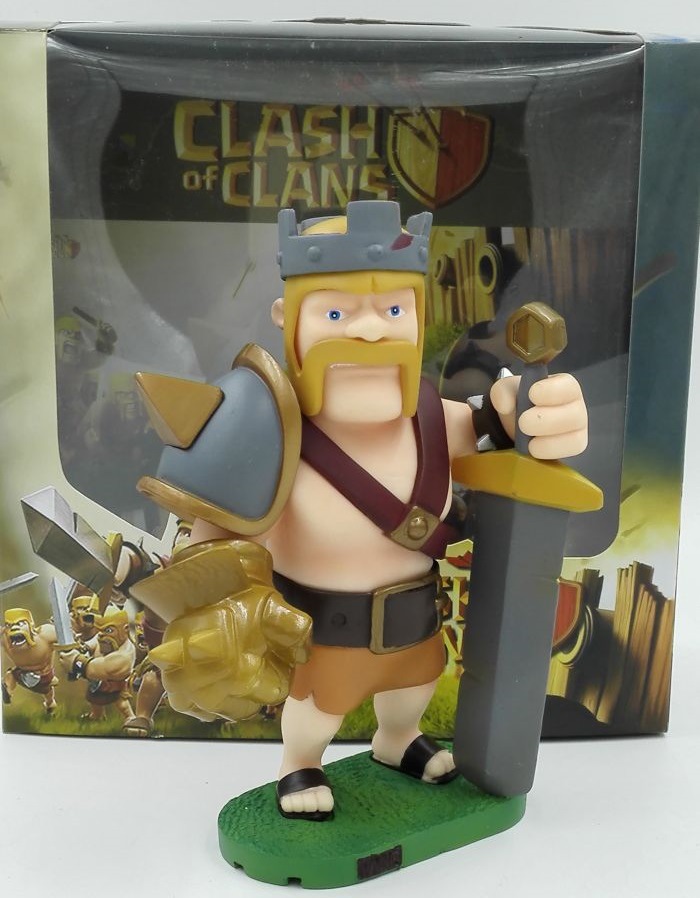 17cm Height Clash of clans Barbarian King PVC Action Figure Collection Mode...