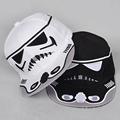 2015 Vogue Star wars Black White warrior mask Women Men Casquette canvas hip hop hats Gorras