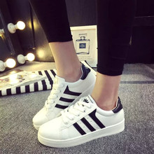 Classic women girl casual shoes brand breathable cool leather flat trainers Zapatillas mujers chaussures femmes