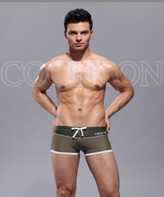 No discount Swimwear men Sexy patchwork swimming trunks Cockcon nylon low waist men s swimwear