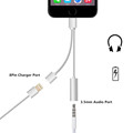 High Quality For iPhone 7 iPhone 7 Plus Headset Adapter For Lightning Charging Interface 2 In