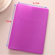 Passport Cover Candy colored Silicone Cover For Passport Dustproof Waterproof Color Passport Holder