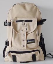 2015 new Fashion arcuate leisure men s backpack strap zipper solid color casual canvas backpack school