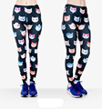 Fashion 3D print Lovely Kittens Women Leggings Shiny Sexy Leggins Novelty Jeggings Tayt Fitness Legging Calzas