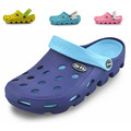 New women sandals hole slippers couple sandals mules and clogs garden shoes for women breathable beach