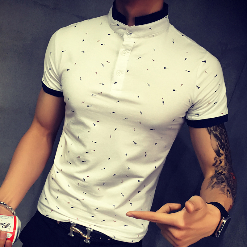 mens patterned polo shirts