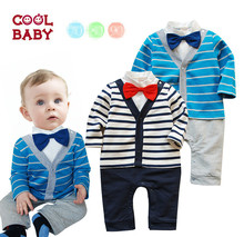 Bebe baby boy fashion long sleeve style 2015 New baby boy clothing stripe suit kids clothes