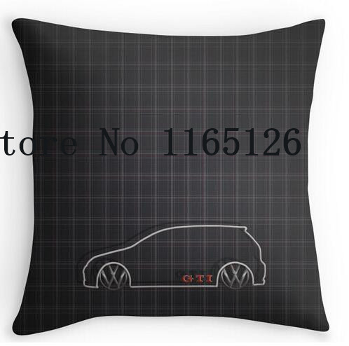 Two sides printing GTI font b Tartan b font Pillow Cases for12 14 16 18 20