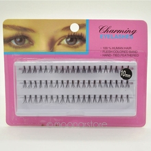 60pcs Women Fashion Makeup Individual Black False Eyelash Cluster Extension Set 8 10 12mm False Eye