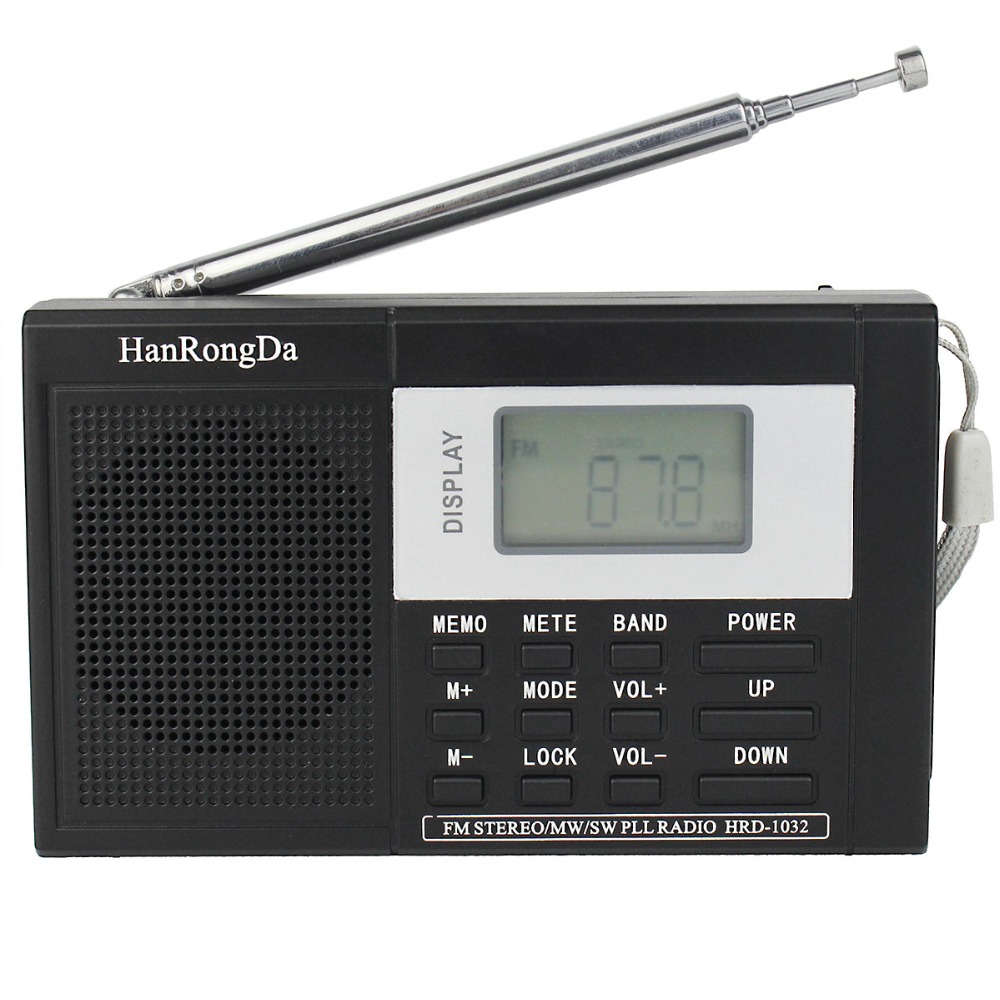 DSP Radio FM / MW / SW Radio Shortwave Receiver Digital Pocket Radio Multiband Portable Clock Sleep timer Y4178
