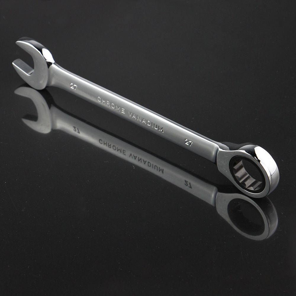 27mm ratcheting combination wrench, ratchet spanner, combination wrench, Chrome Vanadium