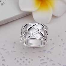 Hot Sell Wholesale Sterling 925 silver ring 925 silver fashion ring Prismatic Finger Rings SMTR290