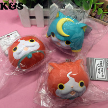 2styles Japan Squishy 8CM 3DS Yo kai Watch Game Squishies phone charm Cute Cat Wholesale Squishies