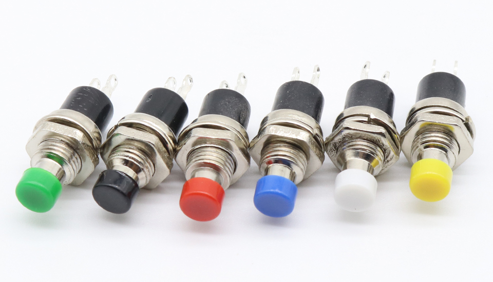 Description Picture 2 of item6pcs 7mm Momentary Push button Switch Press the reset switch Momentary On Off Push Button Micro Switch Normally Open NO