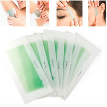 10PCS Hair Removal Double Side Cold Wax Strips Paper For Leg Body Facial Hair Roll Waxing Health Beauty