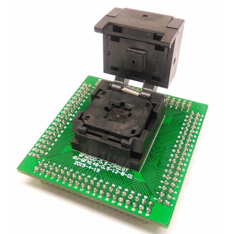 QFN44 MLF44 WLCSP44 SMT32 Single-Board programming socket Pitch 0.4mm IC Size 6X6mm Test Socket Adapter