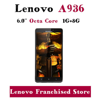 Оригинальный lenovo A936 Note8 FDD 4 г LTE мобильный телефон 6.0 " 1 г / 2 г оперативной памяти 8 ГБ ROM экран MTK6752 Octa 13MP андроид 4.4 пк S939