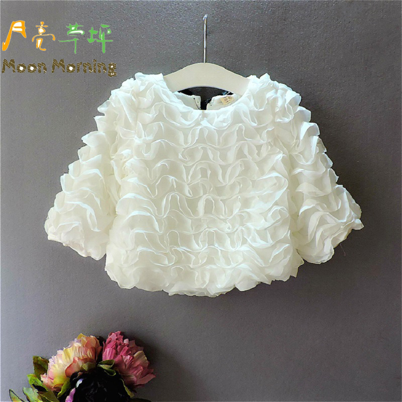 Moon Morning Spring Autumn Girls Blouse Full-sleev...