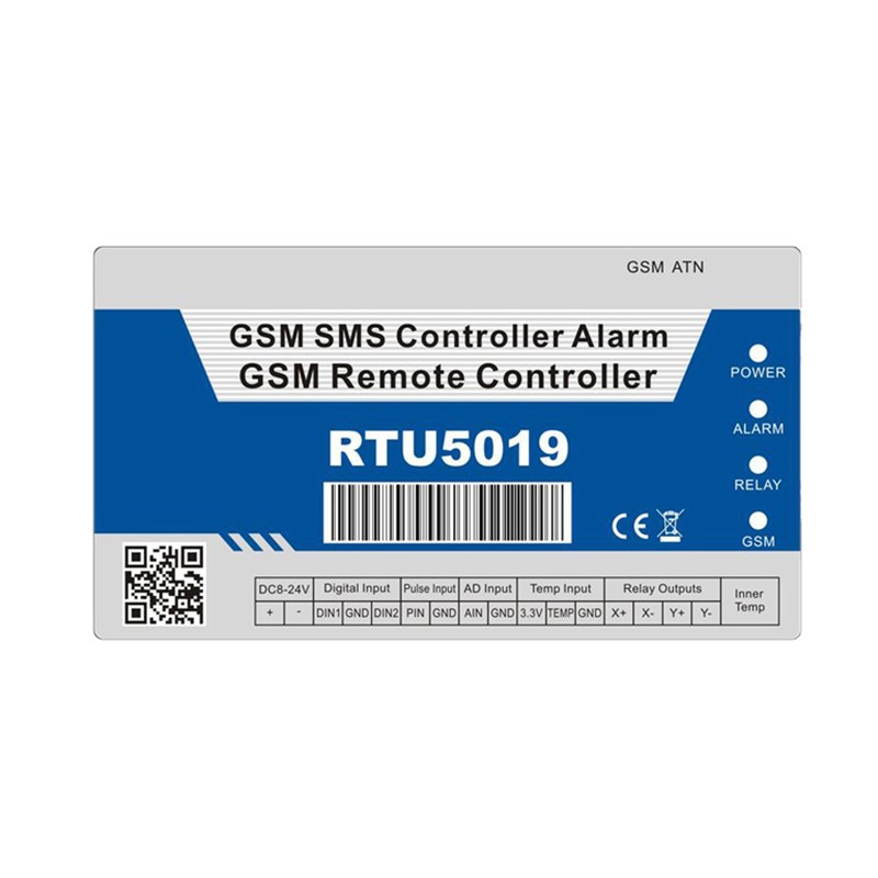 RTU5019 GSM controller label