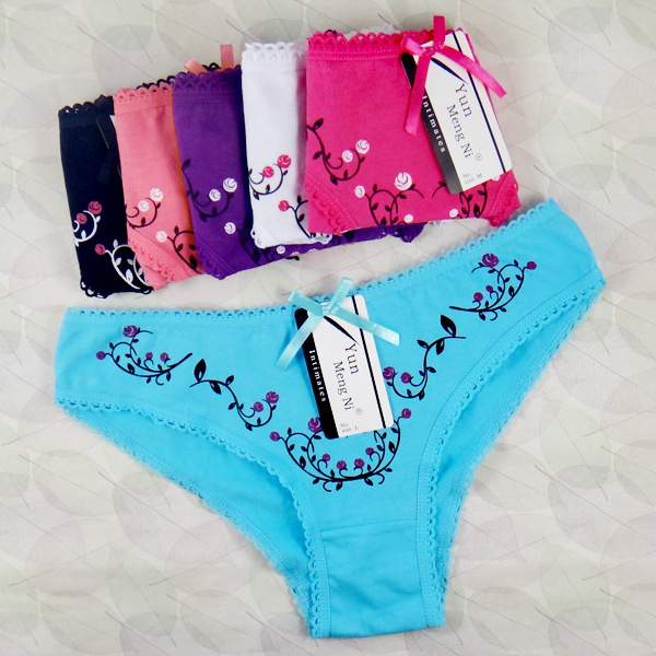 6PCS lot Sexy Lace Women Underwear Cotton Underwear womens free shipping