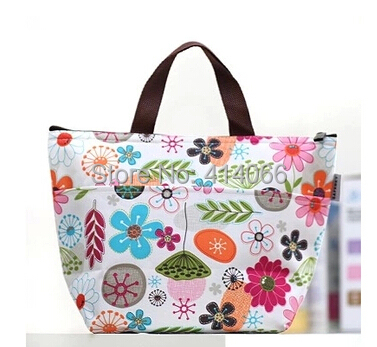 hot2014 new fashion print thickening thermal bags lunch bag large thermostat with warming bag cooler bags