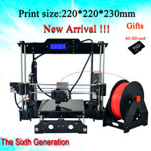 Afinibot Acrylic Frame LCD Screen Acquired Reprap Prusa i3 desktop 3D Printer Machine High Precision impressora