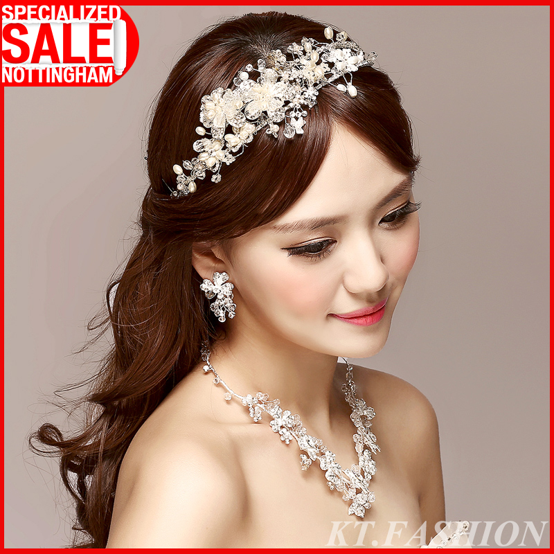 2015 New Luxury Hair Accessories Wedding Crystal Glass Crown Silver/Gold Women Rhinestone Hairbands Wedding - 2015-New-Luxury-Hair-Accessories-Wedding-font-b-Crystal-b-font-font-b-Glass-b-font