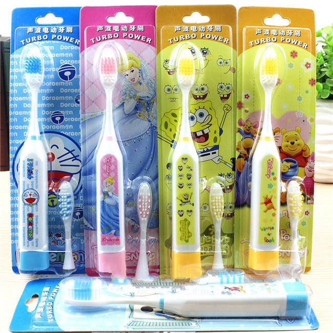 cute cartoon Electric Toothbrush Ultrasonic Sonic Electric Toothbrush Rechargeable Child Children's Day presents