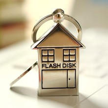 Cute Metal House Memoria USB 3.0 Flash Drive 16GB Memory Stick Cle Usb Stick 32GB 64GB Pendrive 1TB 2TB Pen Driver 128GB Gift