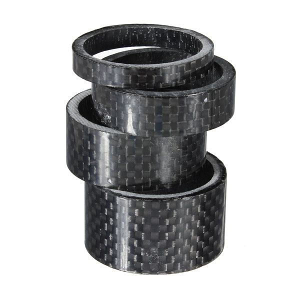 4 Carbon Fiber Mountain Bike Headset/Stem/Fork Spacers 1 1/8" Set bike