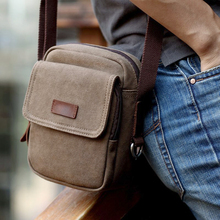 Men’s Retro Mini Canvas Shoulder Bag