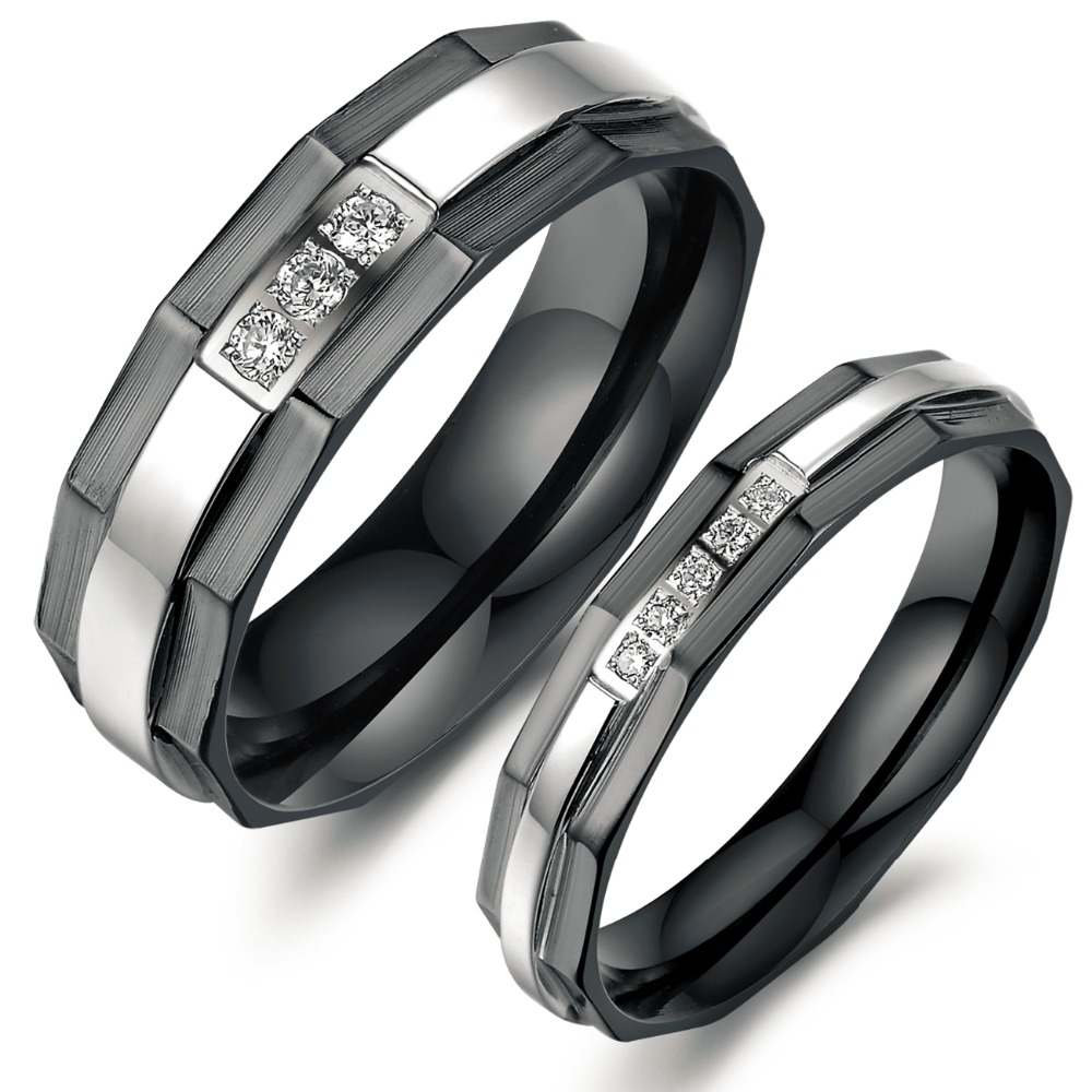 womens black wedding rings couples wedding rings set hot selling modern new designer black couple - Black Wedding Rings For Her womens black wedding rings couples wedding rings set hot selling modern new designer black couple - Black Wedding Rings For Her