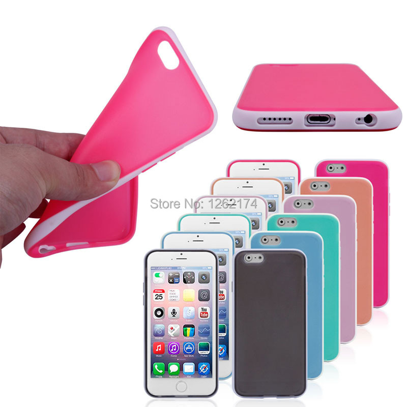 slim matte frosted clear dual color soft jelly silicone tpu gel back cover shell for iphone slim matte frosted clear dual color soft jelly silicone tpu gel back cover shell for iphone