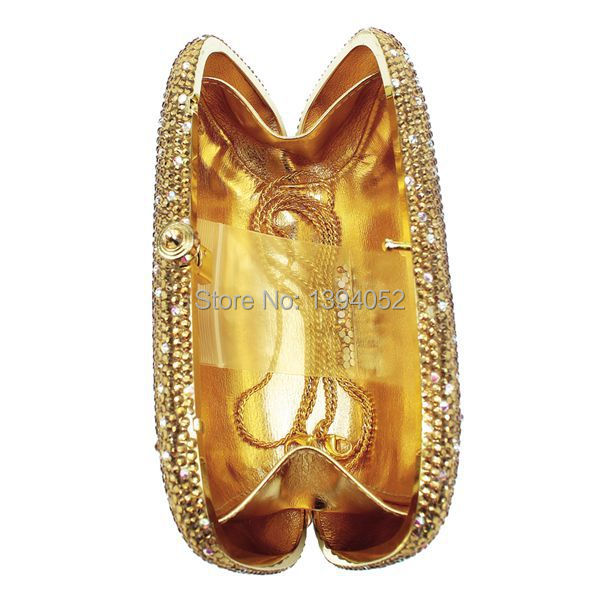 gold purses with bling