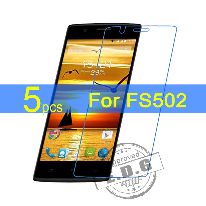 5pcs Ultra Clear LCD Screen Protector Film Cover For Fly FS502 Protective Film cloth free