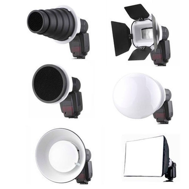 FALCON EYES Speedlite Accessories Kit SGA-K9 for Nikon Canon Nissin Metz Sigma Yongnuo etc Free Shipping