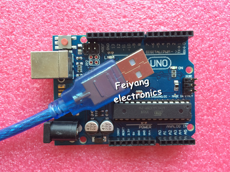 UNO R3 for Arduino (with LOGO) MEGA328P ATMEGA16U2 20PCS UNO R3 + 20PCS cables