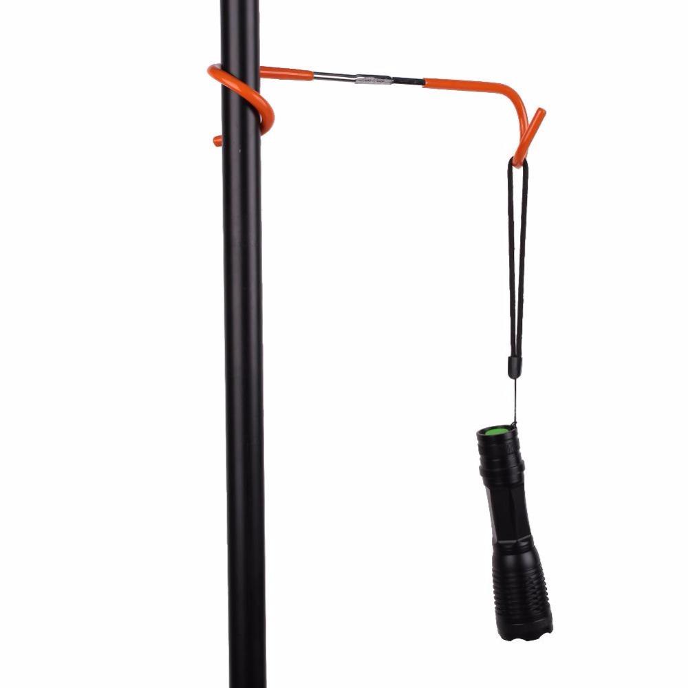 C0EA 2way Lantern Light Hanger Tent Aanti Slip Pole Post Hook Holder Camping