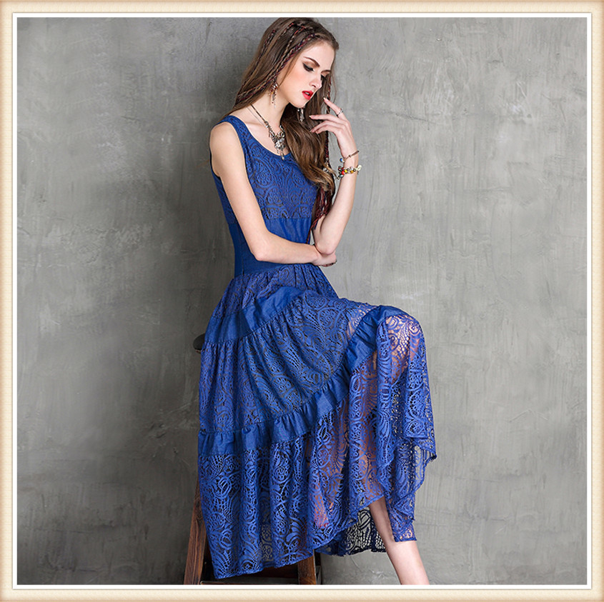 Summer-Style-Women-Dress-2016-Yuzi-Vintage-New-Lace-Dresses-O-Neck-Sleeveless-Swing-Hem-Maxi