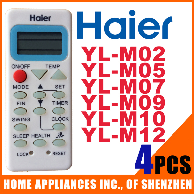 Haier Air Conditioner Remote Control YL-M02 YL-M05 YL-M07 YL-M09 YL-M10 YL-M12 Split Portable Air Conditioner