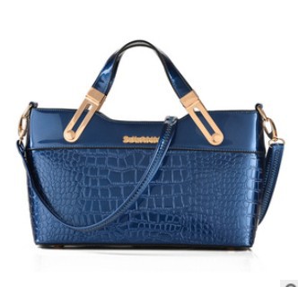 2014 new crocodile pattern genuine leather bags Ladies fashion occident  trend shoulder bag messenger bags women handbags totes