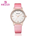 KEZZI K 1356 Women Luxury Wristwatch 2016 New Fashion Casual Leather Quartz Watch Ladies Dress Business