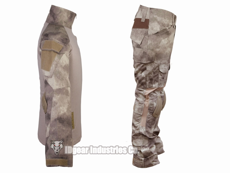 Combat Uniform Emerson tactical BDU Airsoft uniform Gen2 Combat Shirt & Pants with pads A-Tacs #6912