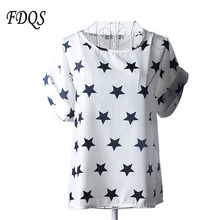 European and American plus size women clothing heart printing t shirt women short sleeved women tops