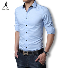 Free Shipping! Men’s Dress Shirt Brand 2014 Tops Mens Slim Fit Blouse Long Sleeve Fashion Dress Men Shirts Trim Shirts Cardigans